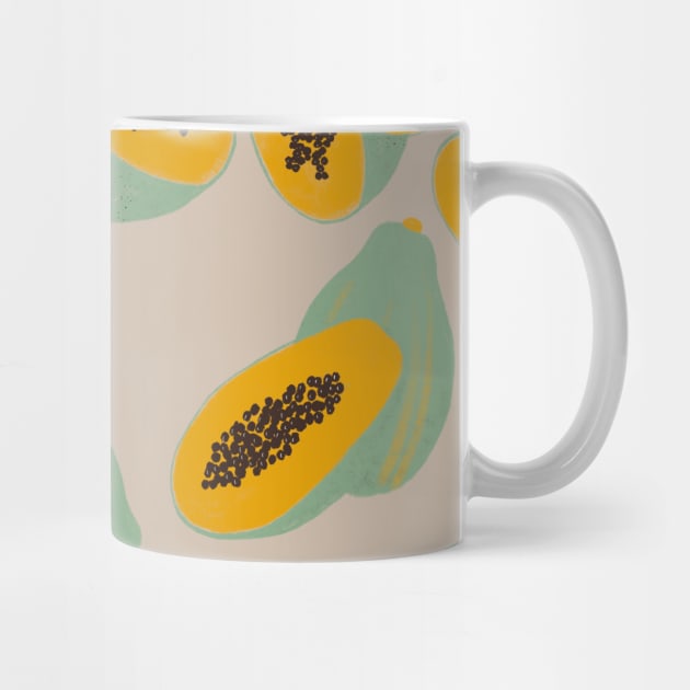 Papaya pattern by RosanneCreates